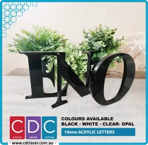 Acrylic 10mm Letter