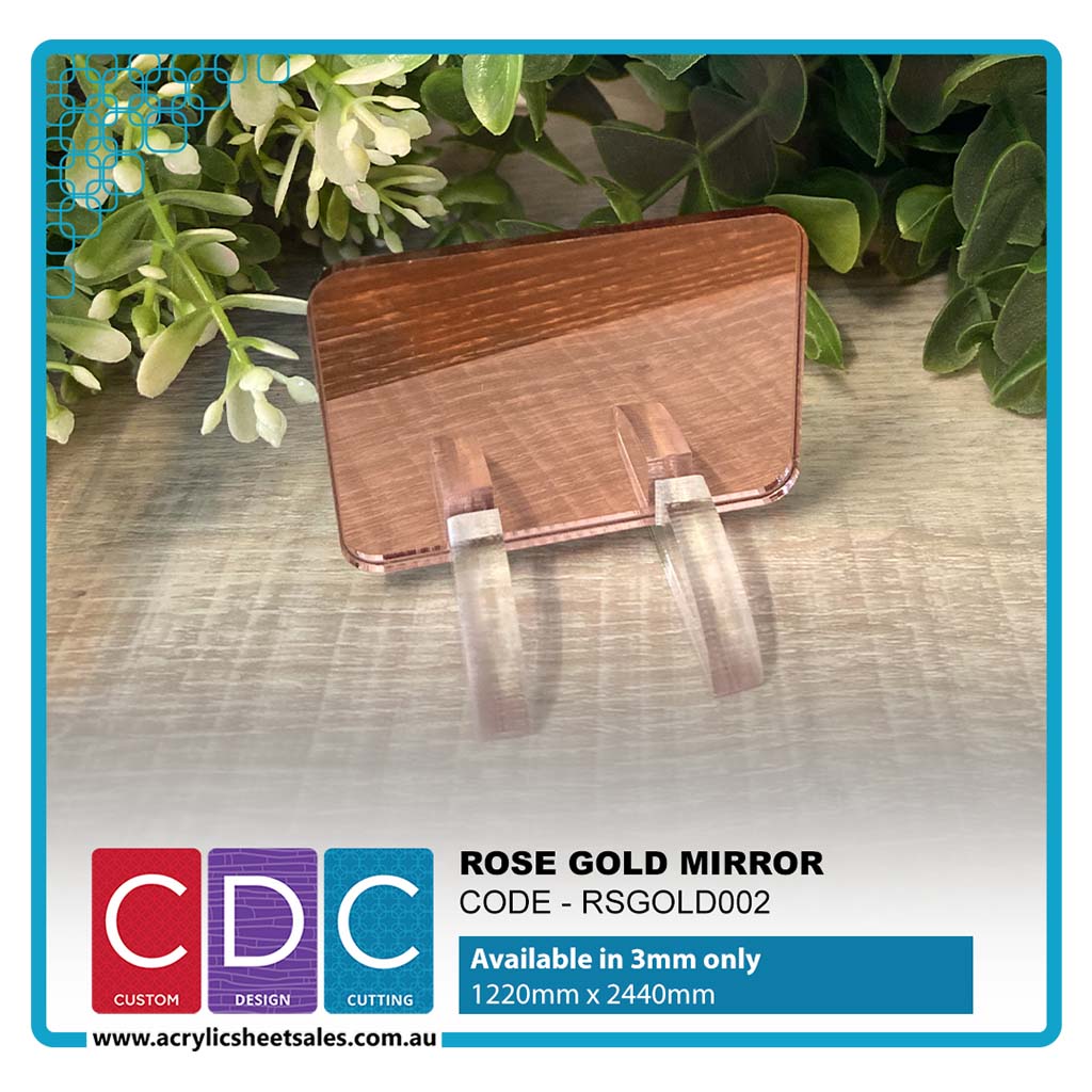 Rose Gold Mirror Acrylic Sheets