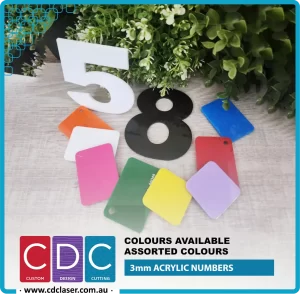 Acrylic 3mm Number